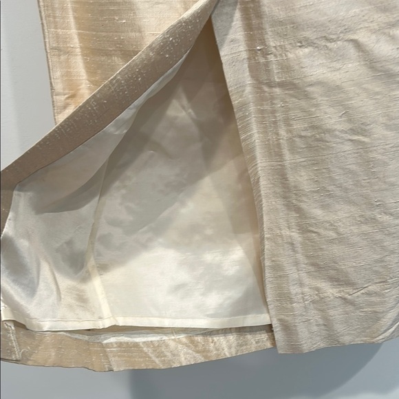 Vintage 95 Watters And Watters faux pearl off shoulder top & maxi skirt silk - Picture 8 of 9